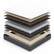 Ортопедичний матрац середньої жорсткості Savannah з пружиною PocketSpring 180х200 posmar78128 фото 3