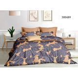 Постільна білизна сатин полуторна Selena Кленові листочки 300489 100% бавовна 300489-01 фото