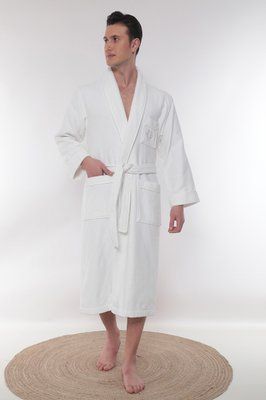 Чоловічий махровий халат Maison D'or Quattro White quattro-white-xl фото