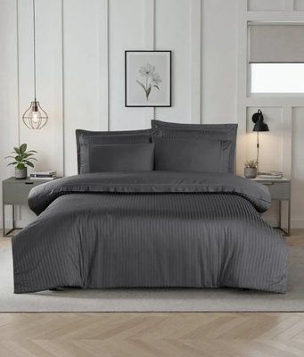Постільна білизна La Romano Mona Premium Satin Orcella Grey Євро LaR_хм41589 фото