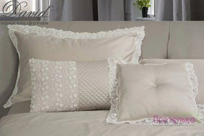 Подушка жаккард David Home Eva (Latte) p_s_k_d35550121 фото