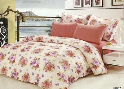 Атласное постельное белье Евро Le Vele SONYA низ 100% хлопок, верх искусственный шелк 0107.SAL.00.00.000.02.176 фото