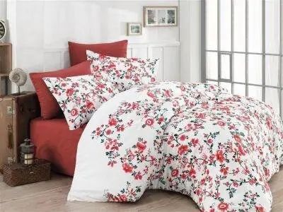 Комплект постельного белья сатин Cottonland Begonia kiremit SulCottL-1700402 фото