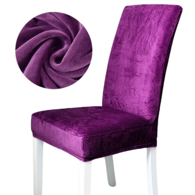 Вельветовий чохол для стільця Diana Textile Velvet 48x55 см al2203Purple фото