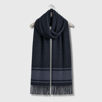Шарф кашеміровий Lanavitta SAFALANO CASHMERE, Темно-сірий (двосторонній), 50х200 см Lan_35320509 фото