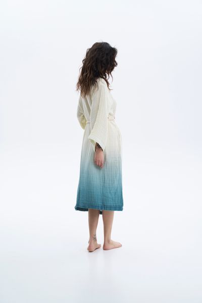 Халат Lotus Home - Nitra muslin blue S/M svt-2000022351027 фото