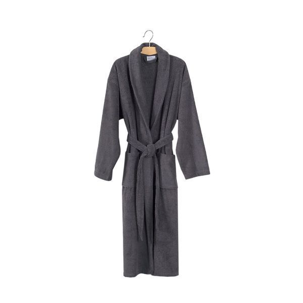 Халат махровый unisex Lotus Home - Basic Line antrasit L svt-2000022323451 фото