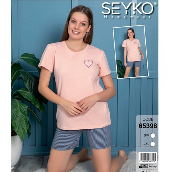 Піжама жіноча Seyko 65398 Шорти + футболка Pigama-48-L/XL фото