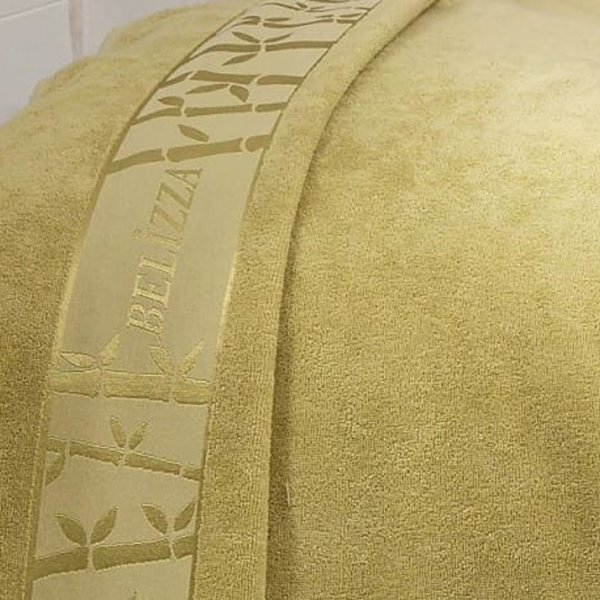 Махрове бамбукове простирадло Belizza Gold Sul-1218 фото