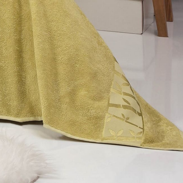 Махрове бамбукове простирадло Belizza Gold Sul-1218 фото