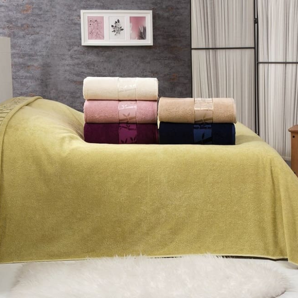 Махрове бамбукове простирадло Belizza Gold Sul-1218 фото