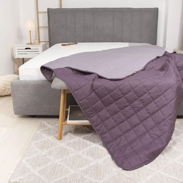 Двустороннее стеганое покрывало Viluta Дуэт d-c4716v-lavender фото