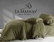Постельное белье вареный хлопок La Maison Weens Weens Green Muse с рюшами Евро 200х220 см LaMaison_41158 фото 1