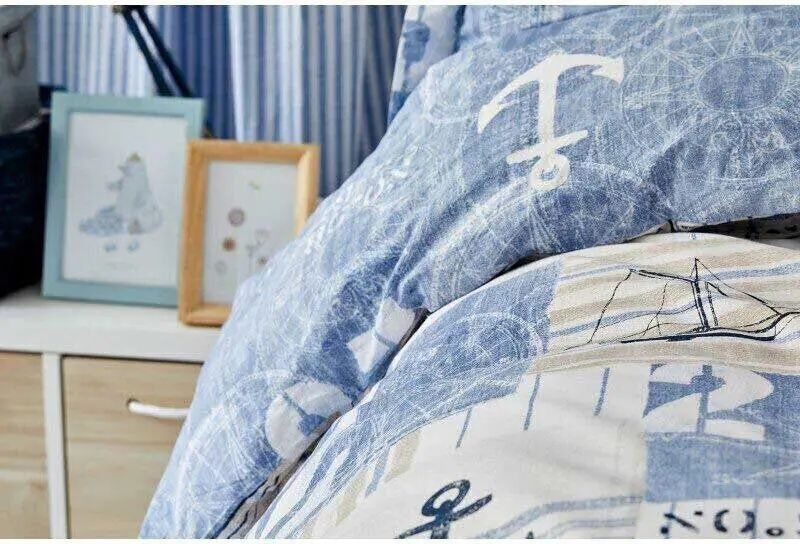 Подростковое постельное белье Karaca Home Sandes indigo 2019-2 100% хлопок sv2000022216333 фото