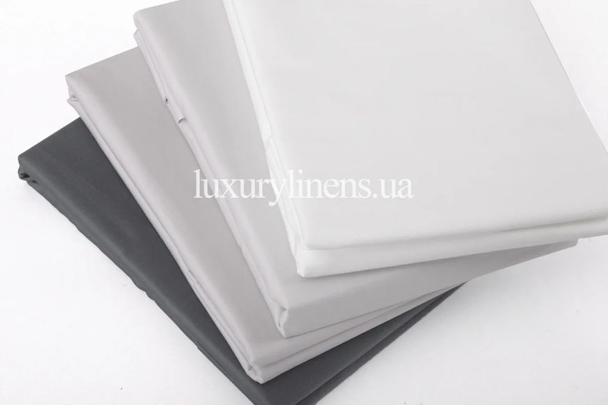 Набір наволочок 50*70+3 LUXURY LINENS Light grey 100% єгипетська бавовна luli33114 фото