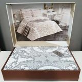 Жакардове покривало з наволочками сіре Kevzer Cri posmar85178 фото