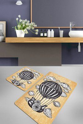 Набір килимків для ванної кімнати Chilai Home Propeller 60*100+50*60 Chom_110024217 фото