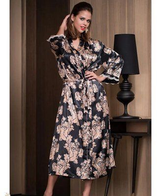 Довгий жіночий халат Mia-Amore GOLDEN FLOWER 3309 Mia-Amore_3309_L/XL фото