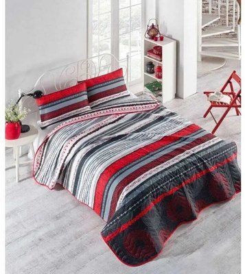 Покривало з наволочками Eponj Home Efried kirmizi євро 200 х 220 см sv2000022233934 фото