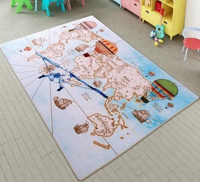 Килимок в дитячу кімнату Confetti Discover A Mavi 100x150 Conf_110083650 фото
