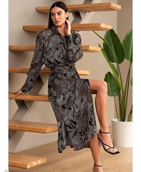 Женский длинный шелковый халат Mia-Amore Селеста 4047 4XL Mia_4047_4XL фото