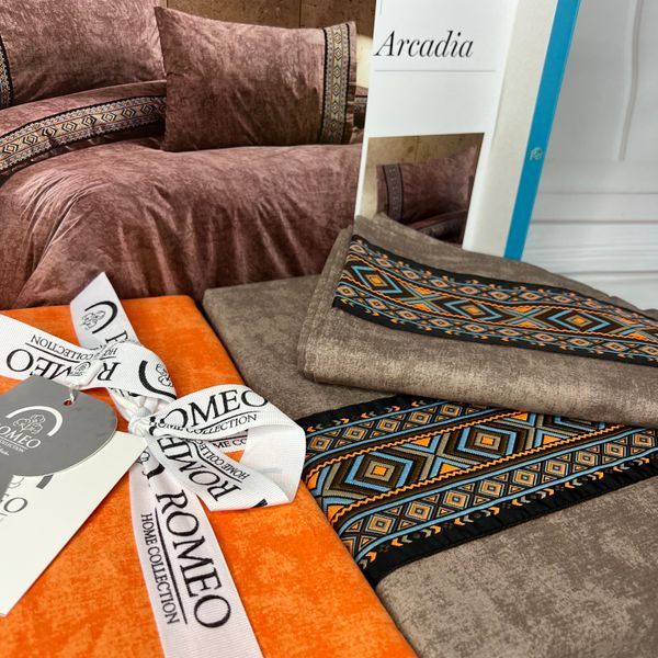 Arcadia постельное белье ранфорс Евро размер Romeo home Турция Sul-0023 фото