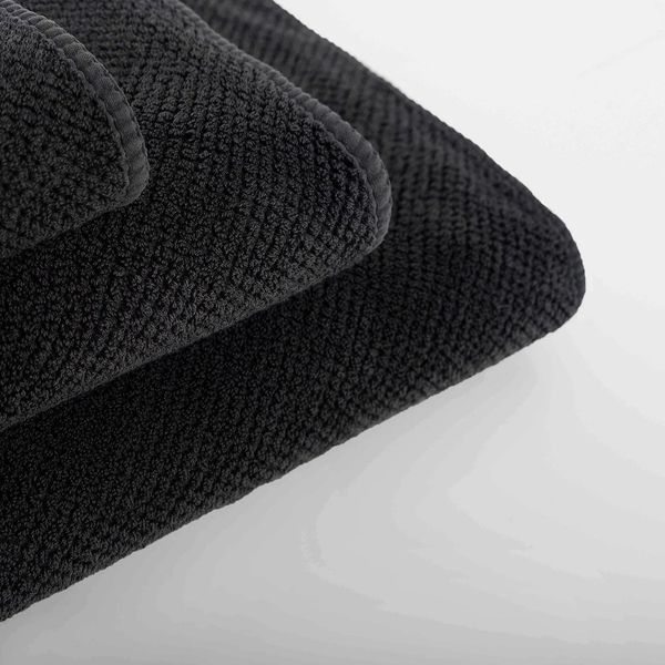 Полотенце Graccioza Bee Waffle Black, Чёрный, 30&times;50 см, Гостевое Graccioza-382382189-20021 фото