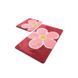 Набір килимоків у ванну кімнату Chilai Home Flower fusya 60*100 + 50*60