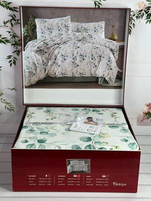 Elena Mint фланелева постіль Євро розмір Romeo Туреччина Sul-5665 фото