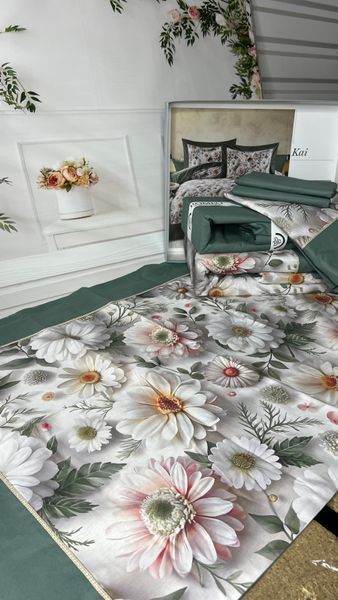 Kai 5D постельное белье из поплина Евро размер Romeo home Турция Sul-00018 фото