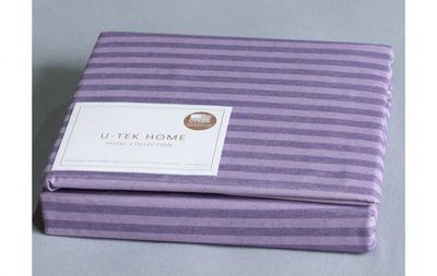 Підковдра Stripe Plum-Lilac Hotel Collection U-tek бавовна бузкова 220х240 posmar71865 фото
