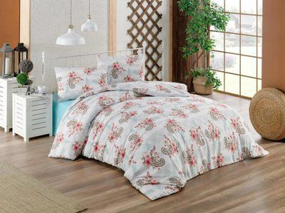 Постільна білизна Zeron SAL YESIL Євро 200х220 см 220х240 см 50х70см (2шт) p_s_k_17561 фото