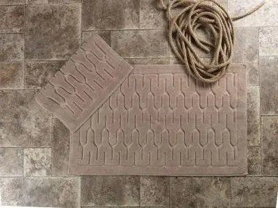 Набір килимків для ванни з мереживом Maco lara bej McH-21382 фото
