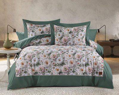 Kai 5D постіль з поплин Євро розмір Romeo home Туреччина Sul-00018 фото
