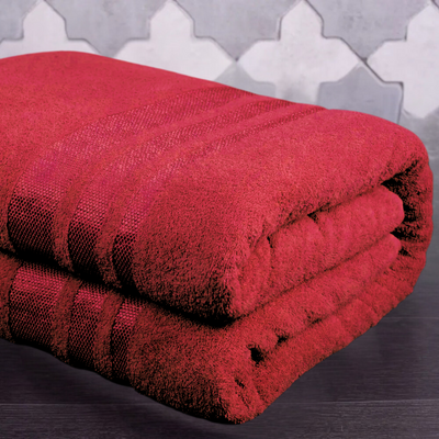 Простирадло махрове Aisha 400г/м2 d-c5325v-bordo фото