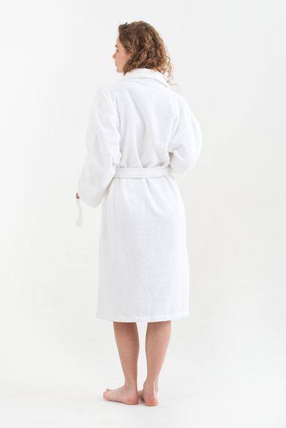 Халат махровый unisex Lotus Home - Basic Line white S svt-2000022327367 фото