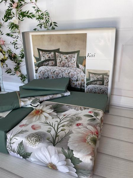 Kai 5D постельное белье из поплина Евро размер Romeo home Турция Sul-00018 фото