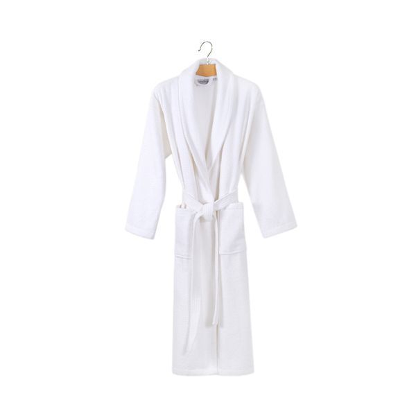 Халат махровый unisex Lotus Home - Basic Line white S svt-2000022327367 фото