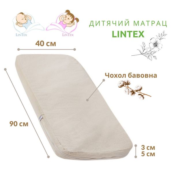 Детский матрас в люльку из 100% льна Lintex млб-5 фото