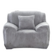 Захисний чохол на крісло Diana Textile Plush Velvet 90-140 см al2045-1-seater-90-140-Silver-Grey фото 1