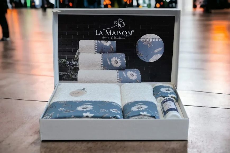 Набір рушників з ароматом La Maison Elanor (3шт) 3пр (30х50+50х90+70х140) см Набір LaMaison_30188.1 фото