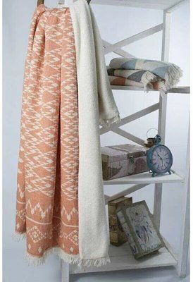 Хлопковый плед Barine Kilim orange, 130 х 170 см sv2000022193023 фото