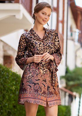 Женский халат - рубашка Mia-Amore CLEOPATRA 3567 p_s_k_3567 XXL (52) фото