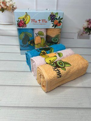 Mame fruit 3в1 Махрові рушники 30х50см Бавовна Туреччина (42825555) Sul-1325 фото
