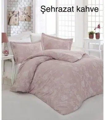 Постельное белье сатин евро размер Altinbasak sehrazad beige m013254 фото