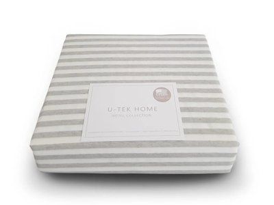 Простынь на резинке U-tek Hotel Collection 30 Stripe Хлопок posmar63493 фото