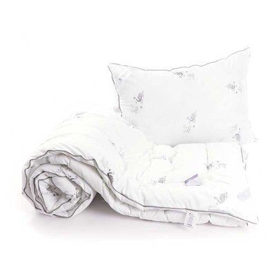Ковдра зі штучного лебединого пуху зимова Silver Swan 140х205 см з подушкою 50х70 см 924.52_Silver Swan фото