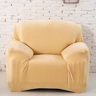 Велюровый чехол на кресло замша/микрофибра Homytex 6-12220 фото