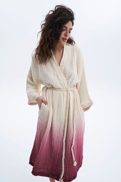 Халат Lotus Home - Nitra muslin cherry L/XL svt-2000022351096 фото