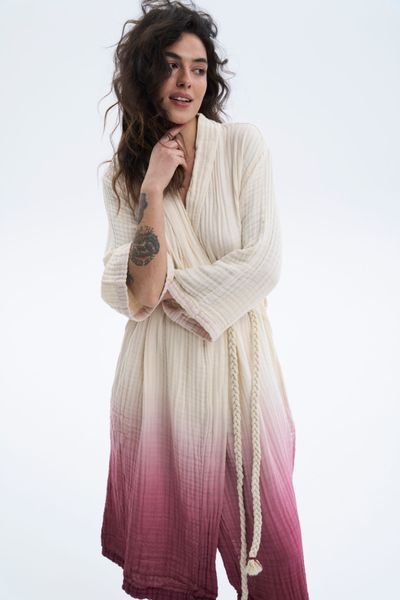 Халат Lotus Home - Nitra muslin cherry L/XL svt-2000022351096 фото